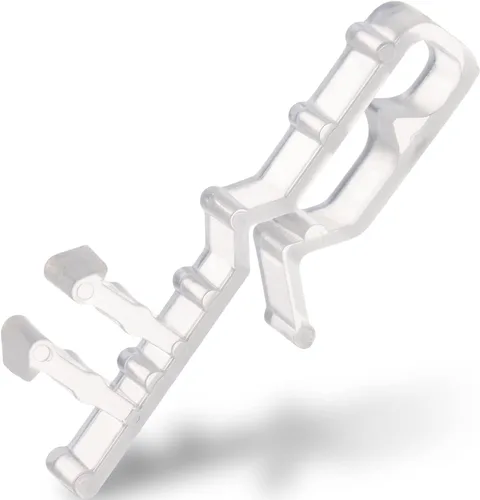 Miniatura 8 de Clips ciegos para cenefa de 1.6 pulgadas, clips de cenefa de ventana de canal oculto de plástico transparente, piezas de accesorios para persianas