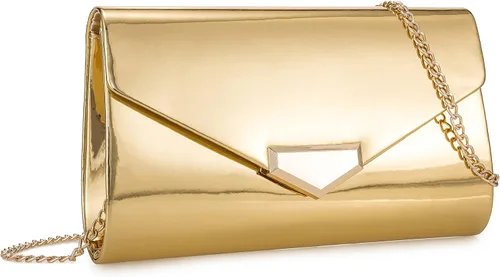 Miniatura 10 de CHARMING TAILOR Bolso de embrague de PU para mujer, bolso de mano elegante para ocasiones especiales