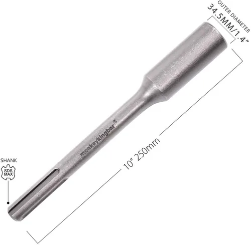 Miniatura 2 de Monkey King Bar - SDS MAX Bits 3/4" vástago de tierra Rod Driver se adapta a todos los taladros de martillo de cincel SDS Max