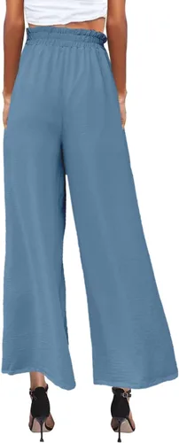 Miniatura 5 de MAYFASEY Women's High Waist Wide Leg Long Palazzo Pants Casual Lounge Pants Flowy Trousers with Pockets