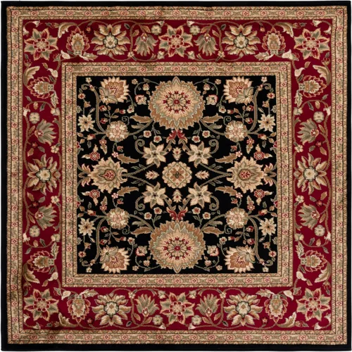 Miniatura 27 de SAFAVIEH Lyndhurst Collection - Alfombra de área de 9 x 12 pies, color marfil y rojo, diseño oriental tradicional, no desprende pelusa y de fácil