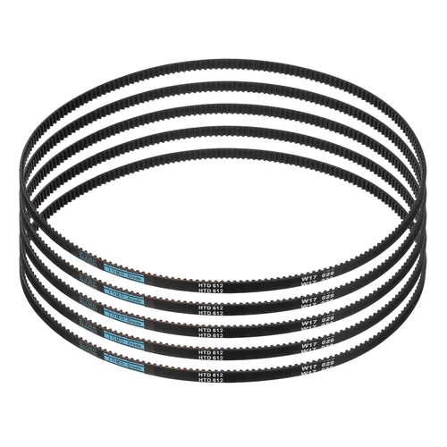 Miniatura 28 de uxcell 4pcs HTD-3M correa dentada de goma 60 dientes, 7.087 in de longitud de paso x 0.236 in de ancho x 0.094 in de altura, correa de distribución