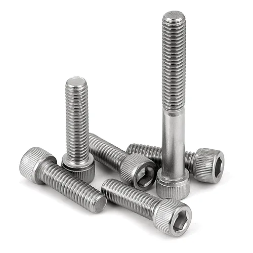 Miniatura 6 de Tornillos métricos de cabeza hueca M6-0.039 x 2.756 in, unidad de enchufe Allen, acero inoxidable 18-8, totalmente roscados, acabado brillante