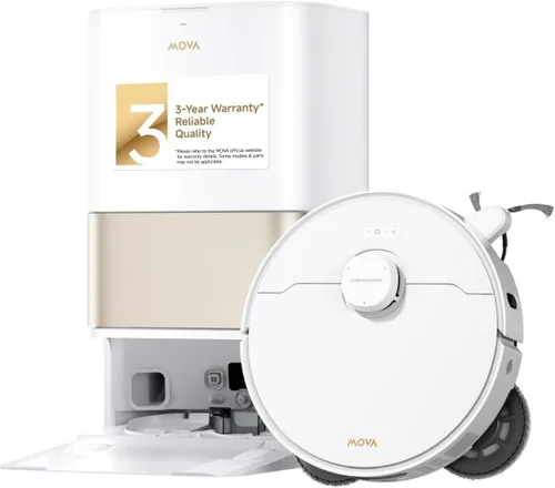 Mova Robot aspirador y trapeador P10 Pro Ultra Gen 2, suacción de 26,000 Pa, lavado automático de trapeador de agua caliente a 212 °F, secado con