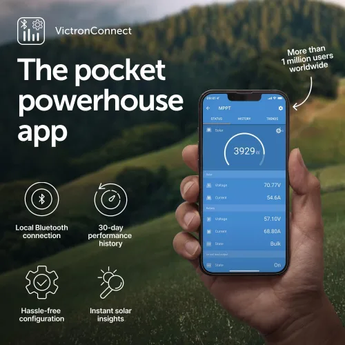 Miniatura 5 de Victron Energy SmartSolar MPPT Tr - Controlador de carga solar (Bluetooth), controladores de carga para paneles solares, 250 V, 60 amperios
