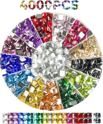 Miniatura 12 de Cuentas de Pintura de Diamantes de Imitación, Brocas de Arte con Cuentas para Pintura de Diamantes Accesorios y Herramientas, Diamantes de Imitación
