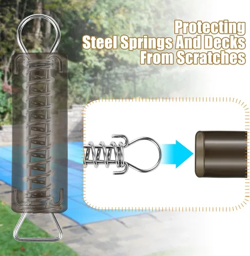 Miniatura 3 de 10 fundas de resorte para piscina, funda de resorte, cubierta de seguridad para piscina (4.72 x 1.37 pulgadas) para piscina, cubierta de invierno
