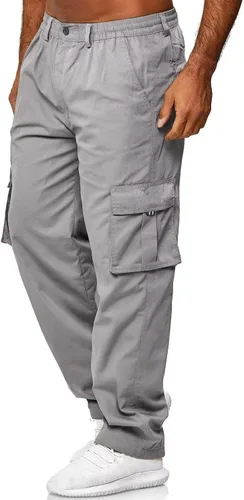Miniatura 3 de Pantalones de carga para hombre, ligeros, tácticos, para senderismo, ajuste clásico, múltiples bolsillos