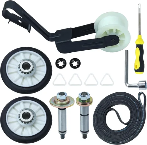 4392065 Kit de reparación de secadora para secadoras que incluye polea loca 691366 349241T Kit de rodillo de tambor de secadora 341241 correa de