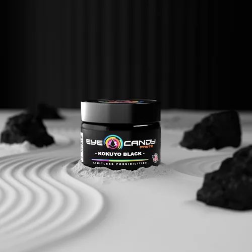 Miniatura 4 de Eye Candy Pasta de pigmento de resina negra Kokuyo Black (pasta de 2 onzas) Altamente pigmentada, ultrafina, versátil para múltiples aplicaciones