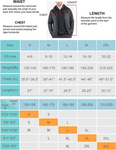 Miniatura 6 de BALEAF Men's Running Jacket Lightweight Thumble Hole Warm Up Puffer Jacket Hybrid Thermal Coat Insulated Hiking Golf