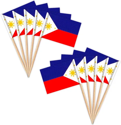 Miniatura 24 de ZXvZYT Banderas de palillos de dientes cubanos con bandera de Cuba, decoración pequeña para cupcakes de Cuba, decoración de frutas y cóctel