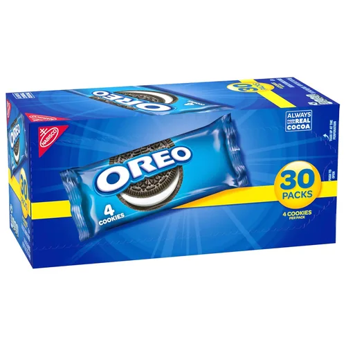 Miniatura 14 de OREO - Galletas de sándwich de chocolate, 30 paquetes de snack de 1.59 oz