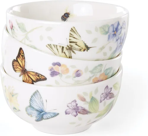 Miniatura 3 de Lenox 890449 Butterfly Meadow Kitchen - Juego de 3 cuencos pequeños