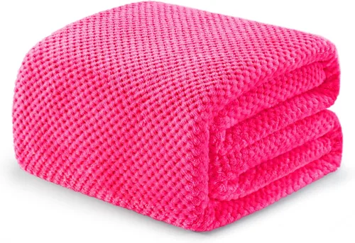 Miniatura 74 de Exclusivo Mezcla - Manta de vellón extragrande para sofá o cama, mantas supersuaves y cálidas con textura de gofre, acogedora, mullida y ligera Azul