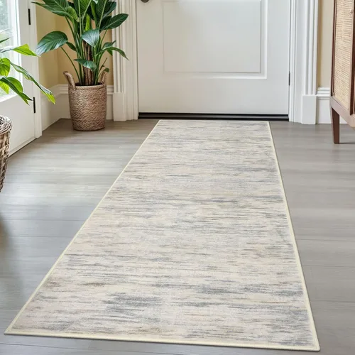 Miniatura 127 de SIILOOM 2 x 3 Alfombra moderna y abstracta para entrada, alfombra neutra azul marino gris multicolor súper suave de área pequeña, alfombras lavables