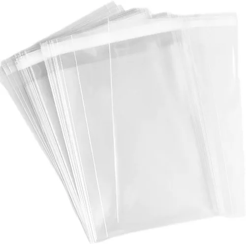 Delatanus 150 bolsas de celofán transparente de 5-1/2 pulgadas x 7-1/2 pulgadas, fundas gruesas de plástico para tarjetas de felicitación, para