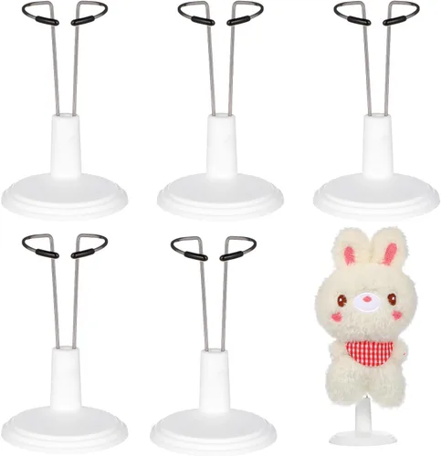 6 soportes pequeños para muñecas, soporte ajustable para figuras con alambre de cintura expandible, soporte de exhibición de muñeca de acción, para