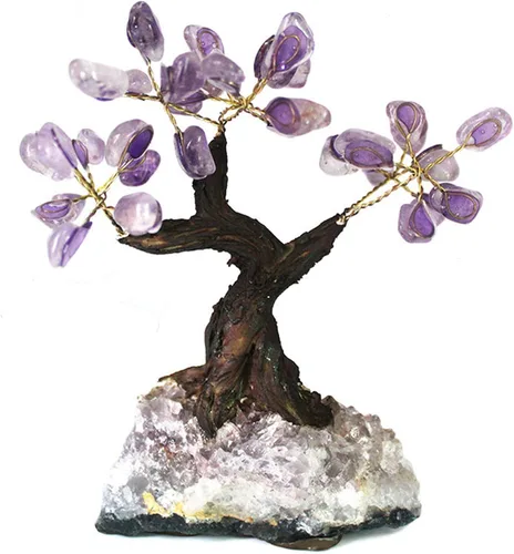 Miniatura 5 de YGLINE Bonsái de siete chakras, Feng Shui, árbol de dinero, equilibrio de chakras, reiki, sanación de cristal de aura, limpieza de cristal EMF