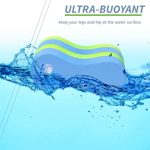 Miniatura 4 de Sunlite Sports Boya de tracción EVA de 5 capas para piernas - Ayuda para entrenamiento en piscina, soporte para piernas y caderas para adultos