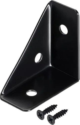Miniatura 8 de uxcell 10 soportes de esquina angulares de 1.496 pulgadas x 1.496 pulgadas, soportes de acero laminado en frío con tornillos para borde de Beige