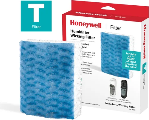 Miniatura 2 de Honeywell HFT600PF1 Filtro de Mecha de Repuesto T, 1 paquete, Blanco