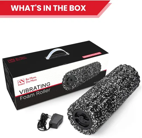 Miniatura 8 de FITINDEX Rodillo de espuma vibratoria para tejido muscular profundo, alivio del dolor de espalda, masajeador de piernas, pies, cuello, ejercicio