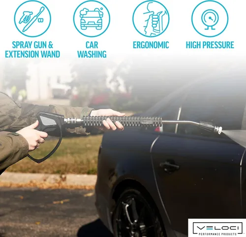 Miniatura 3 de MTM Hydro El kit de extensión para lavadora a presión de 20 pulgadas y pistola de pulverización SGS28 para tu lavadora a presión de grado comercial