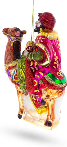 Miniatura 3 de Wiseman Riding a Camel - Adorno navideño de cristal