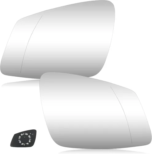 Youxmoto Espejo Lateral de Vidrio 2009-2019 Compatible con BMW Espejo Calentador del Lado del Conductor Izquierdo y del Lado del Pasajero Derecho,