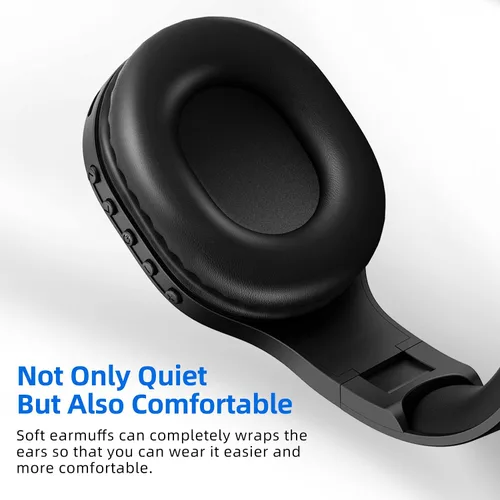 Miniatura 6 de Auriculares inalámbricos con radio FM y Bluetooth 5.0, auriculares portátiles recargables con micrófono integrado, orejeras ligeras y cómodas