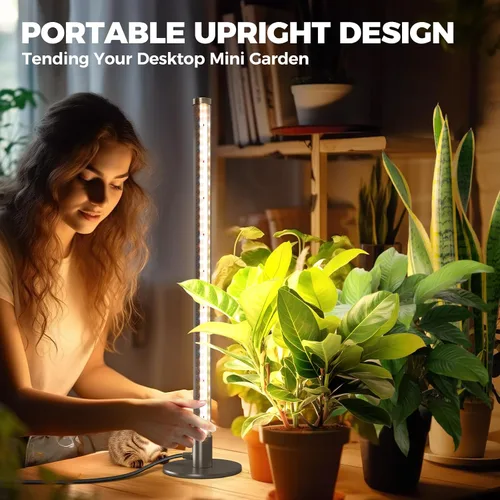 Miniatura 2 de Barrina Luz de Crecimiento de Pie para Plantas de Interior, 20W 2FT Luz LED de Planta de Escritorio, Colgante y de Pie, Luces de Crecimiento