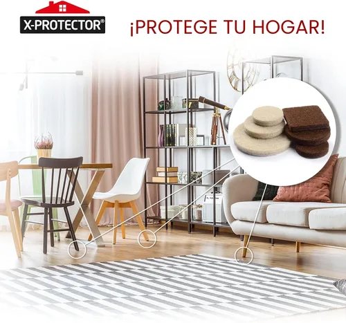Miniatura 6 de X-PROTECTOR - Almohadillas de fieltro para muebles, 133 unidades, almohadillas de fieltro para patas de muebles, los mejores protectores de piso