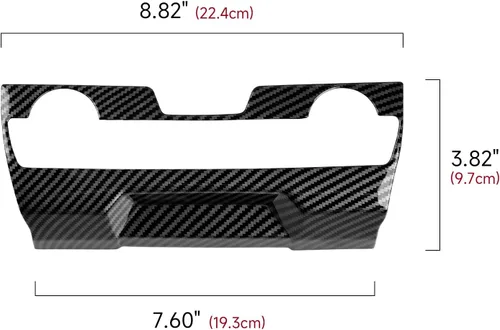 Miniatura 7 de Calcomanías de panel de consola central de aire acondicionado para Honda Civic 2016-2021, accesorios de 10ª generación, calcomanías de fibra