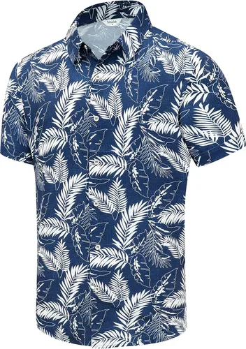 Camisa hawaiana para hombre, manga corta, con botones, ropa de playa, unisex, flamencos, verano, camisas florales Aloha