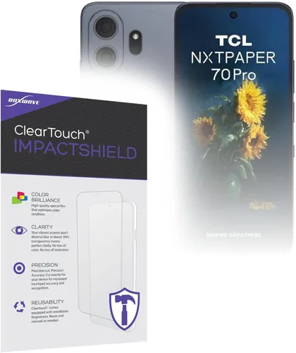 Miniatura 10 de BoxWave Protector de pantalla compatible con TCL NXTPAPER 70 Pro – ClearTouch Anti-Glare (2 unidades), antihuellas mate