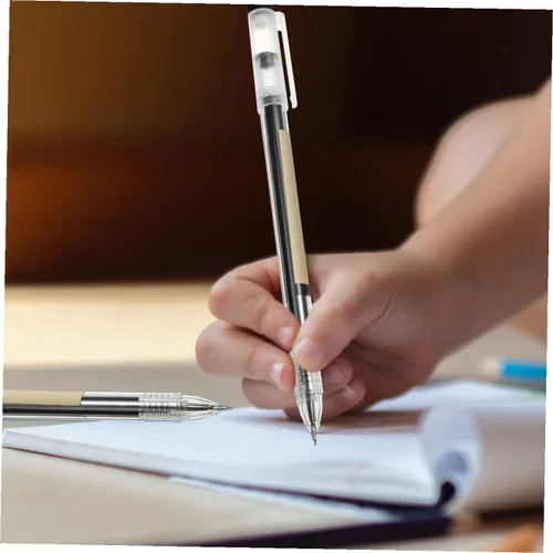 Miniatura 5 de NUOBESTY 12 bolígrafos de tinta de gel negra, punta de aguja fina, escritura suave para escuela y oficina, agarre cómodo, diseño ergonómico