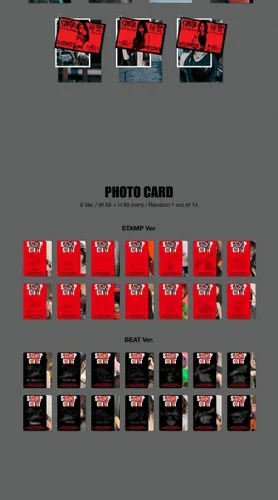 Miniatura 5 de GOT the beat Stamp On It 1st Mini Album Photobook+Postcard set+Photocard+Tracking STAMP Version