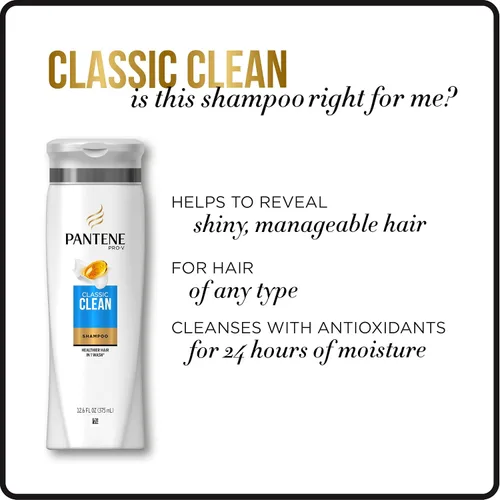 Miniatura 4 de Pantene, Champú, Pro-V Classic Clean, 25.4 fl oz, paquete doble