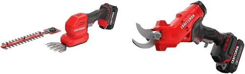 CRAFTSMAN V20 - Cortadora de césped de mano inalámbrica, mini cortasetos y podadora eléctrica