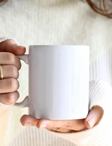 Miniatura 6 de BLUE RIBBON Tazas de café en blanco de sublimación blanca, chocolate caliente, tazas de cerámica, cacao caliente, juegos de tazas, paquete de regalo