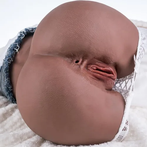 Muñeca sexual de 11 libras masturbador masculino con vagina anal Stroker sexual realista de gran trasero marrón, muñecas sexuales de bolsillo, coño