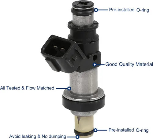 Miniatura 2 de X AUTOHAUX 06164-PCC-000 06164-PCA-000 boca del inyector de combustible emparejado flujo del coche para Honda CRV CR-V 1999-2001 2.0L