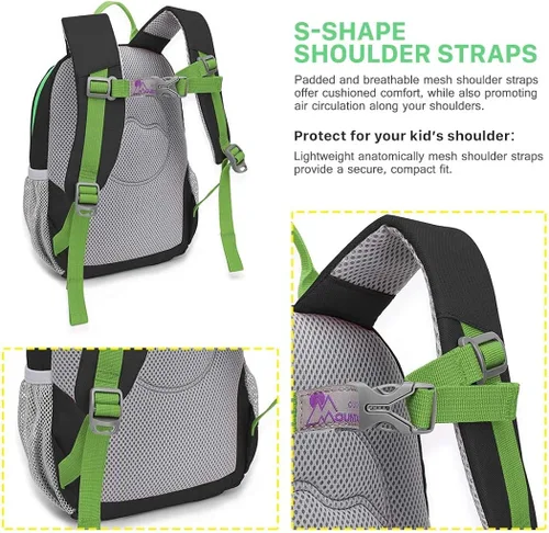Miniatura 6 de MOUNTAINTOP Mochila infantil para niños y niñas, bolsa de jardín de infantes