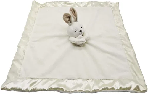 Miniatura 2 de Manta de conejito para bebé, grande de 20 x 20 pulgadas, para niñas o niños, manta de seguridad de conejo linda para bebés y niños pequeños