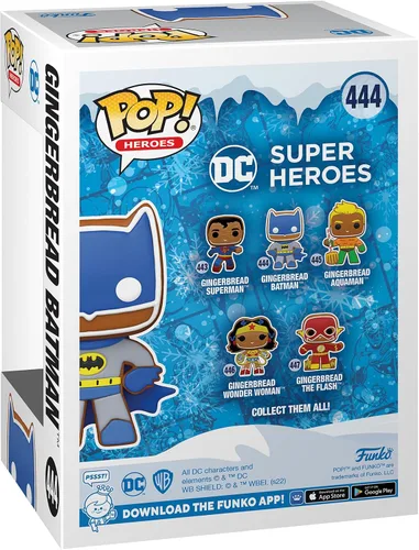 Miniatura 3 de Funko Pop Heroes: DC Holiday - Batman de pan de jengibre - DC Comics - Figura de vinilo coleccionable - Idea de regalo - Producto oficial - Juguetes