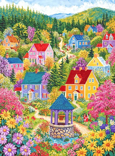 Miniatura 9 de Cross & Glory - A Garden of Wonders - Rompecabezas de 1000 piezas para adultos Rompecabezas vibrante de naturaleza y arte Rompecabezas