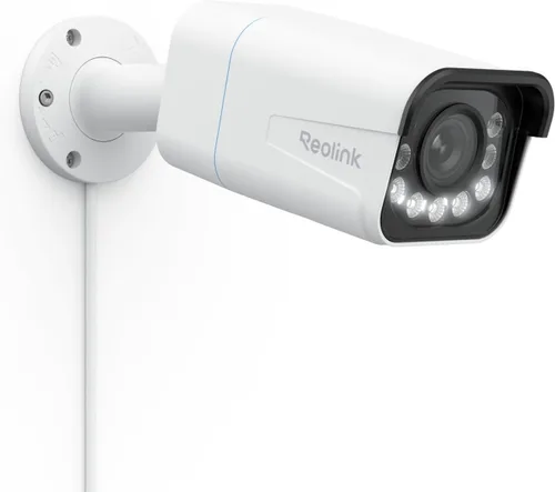 REOLINK RLC-811A - Cámara de seguridad con cable IP PoE 4K - FoV de 123°, zoom óptico 5X para uso en exteriores, visión nocturna a color, detección
