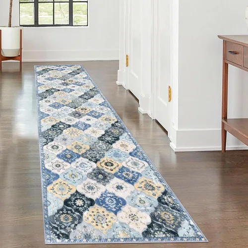 Miniatura 13 de KILOCOCO Alfombra de Pasillo 2x6, Alfombra de Pasillo Marroquí Súper Suave Lavable para Pasillo de Entrada, Alfombra de Cocina de Pasillo de Lana
