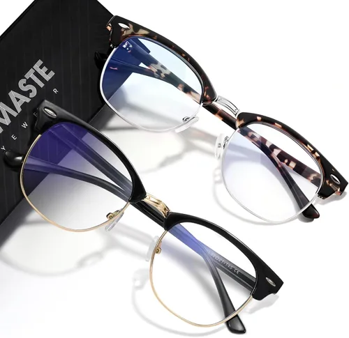 Miniatura 13 de Gafas de Luz Azul para Mujer/Hombre Gafas de Computadora de Luz Azul para Mujeres/Hombres A04-cristal marco plateado